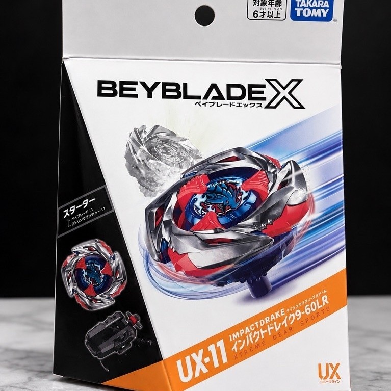 ของแท้พร้อมส่งTAKARA TOMY BEYBLADE X UX-11 IMPACT DRAKE9-60LR