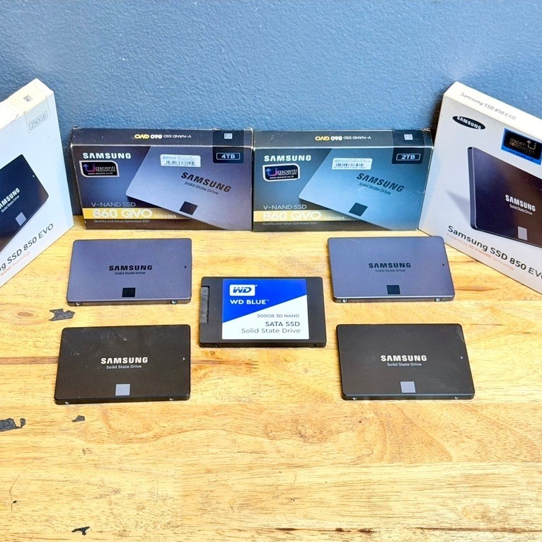 SSD SATA Samsung 860QVO 4TB 2TB / M2 120GB - 256GB - 500GB มือสอง