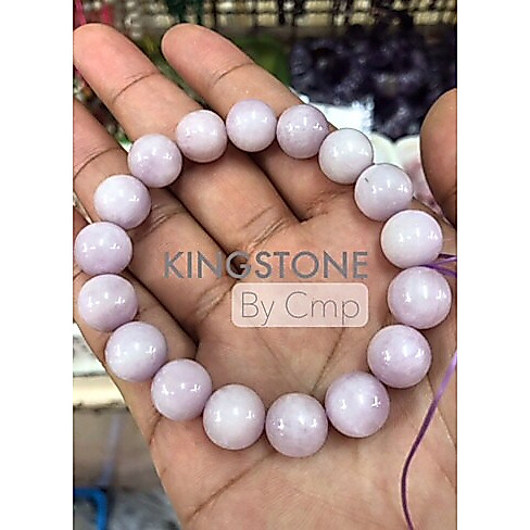 Kunzite Premium Grade กำไลหิน คุนไซต์ พรีเมียม ช่วยในการเปิดใจ เปิดรับรูปแบบความรักที่ไม่มีเงื่อนไข