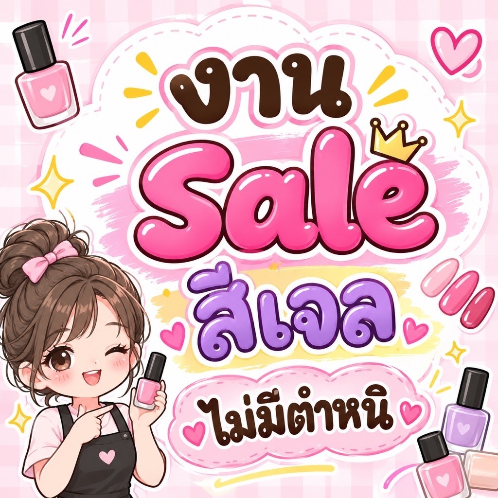 งานsaleสีเจล ไม่มีตำหนิ