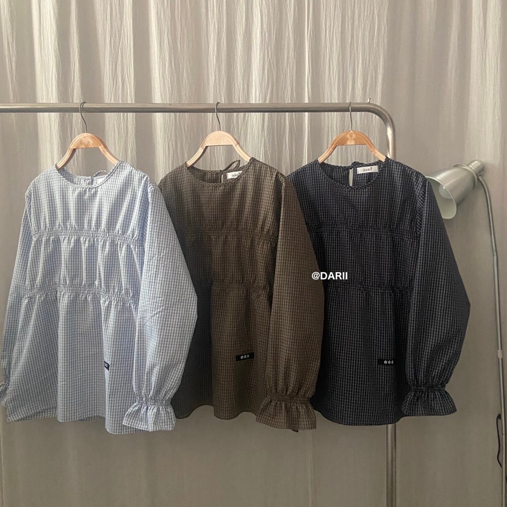 Rainy Top | เสื้อแขนยาวแขนจั๊ม สม็อคด้านหน้า