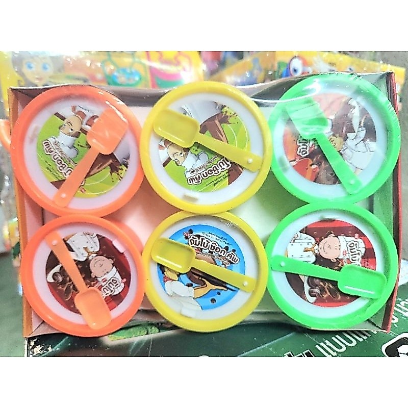 แฮปปี้ช็อก Happy Choc ขนมหวานรสโกโก้ (ถ้วยจัมโบ้) บรรจุ 6 ชิ้น