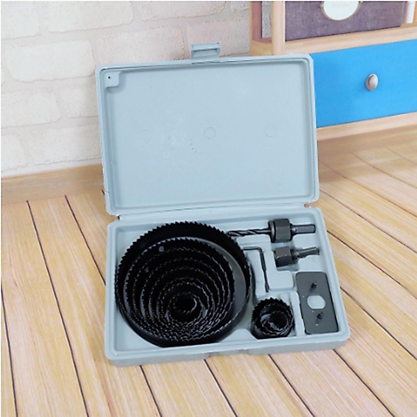 Hole saw set 16pc ชุดโฮซอเจาะรูกลม พิเศษ 16 ชิ้นในกล่องเดียว