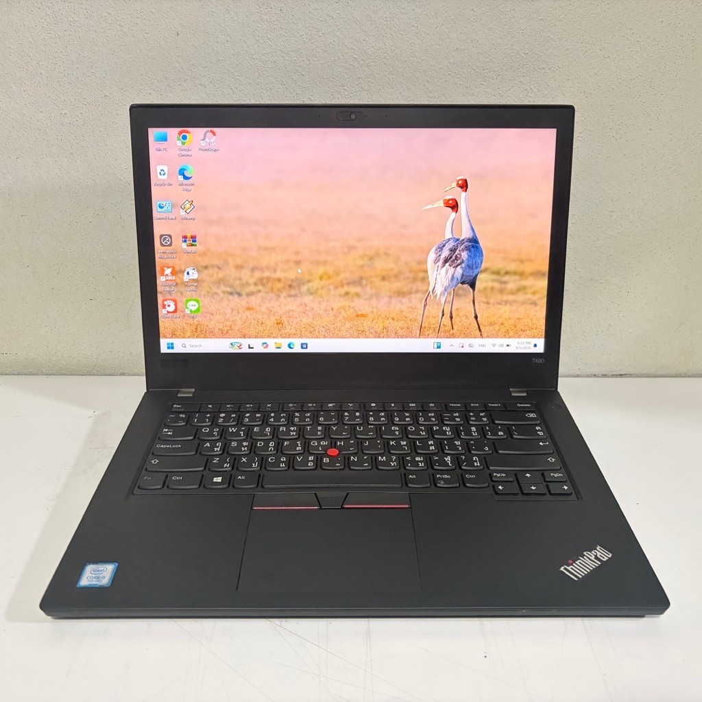 Lenovo T480 โน๊ตบุ๊ค Notebook มือสอง Core i5 Gen7 Ram4G SSD 250G จอ 14" ฟรีเมาส์ไร้สาย