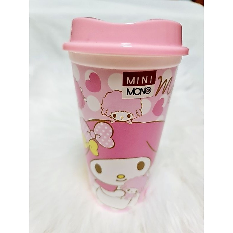 Mini mono แก้วน้ำพลาสติก my melody สีชมพู