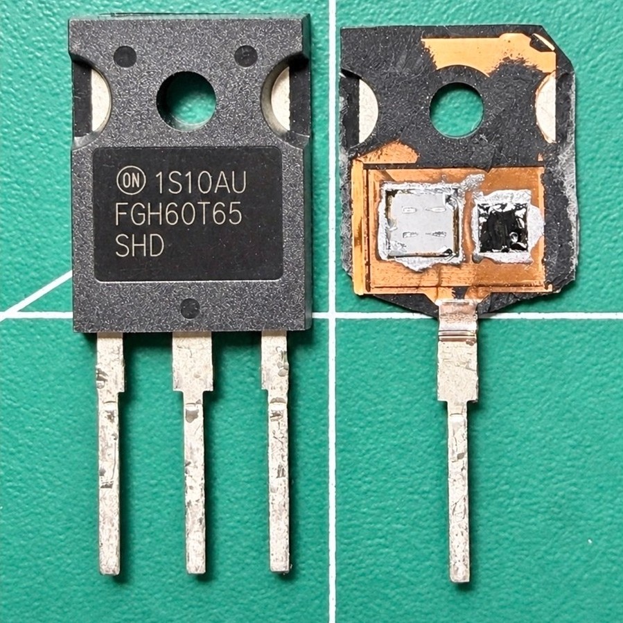 [แท้ถอดขาสั้น 16-18mm.] FGH60T65SHD IGBT 650V 60A อะไหล่อินเวอร์เตอร์ 60T65 FGH60T65 แทน 60T65PES ได