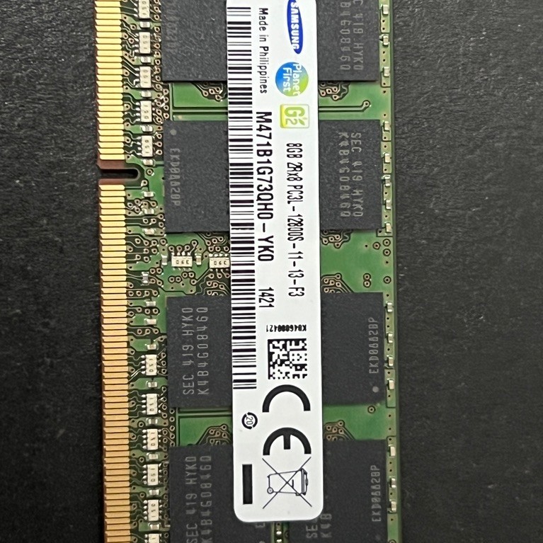 แรมโน๊ตบุ๊ค Samsung DDR3 8GB บัส 1333MHz