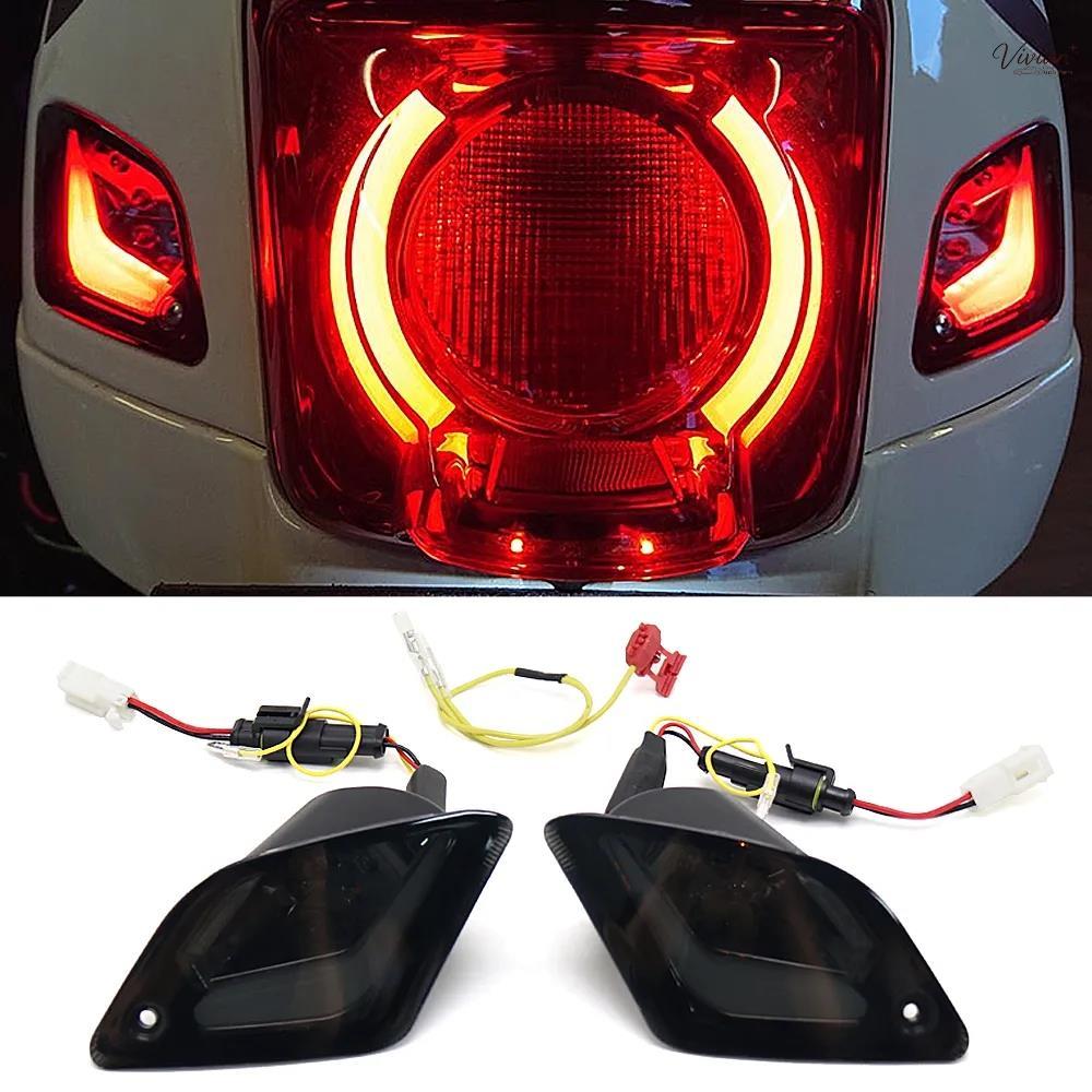 ใหม่ ไฟเลี้ยว LED ด้านหน้า และด้านหลัง สําหรับรถจักรยานยนต์ Vespa GTS300 GTS 300 GTS250 GTS150 GTV25
