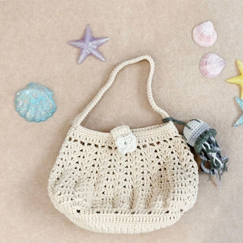 กระเป๋าถักงานhandmadeพร้อมส่ง