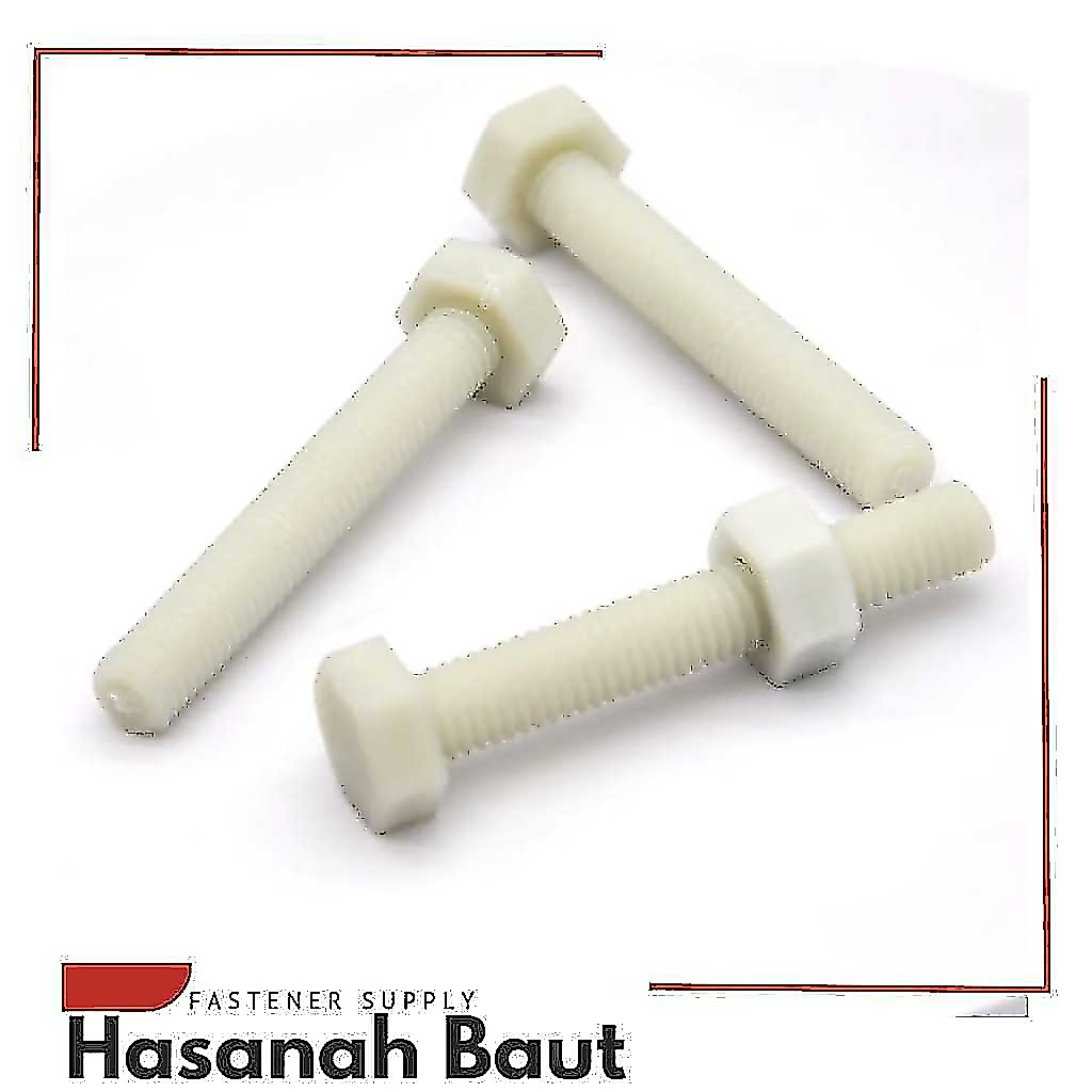 น็อตสลักเกลียวไนลอน ขนาด M8x30 MM