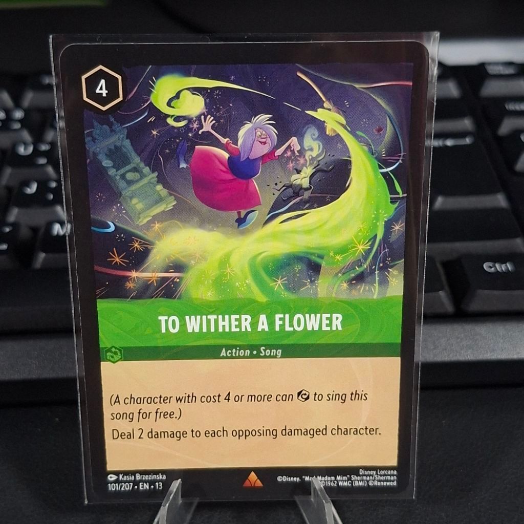 Disney Lorcana To Wither a Flower 101/207 EN Rare