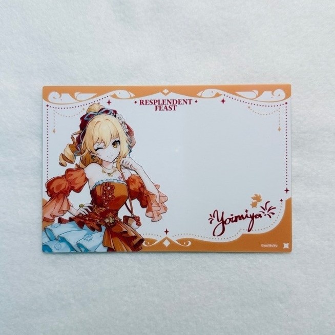 พร้อมส่ง การ์ดยอด Yoimiya Genshin Impact Resplendent Feast Series
