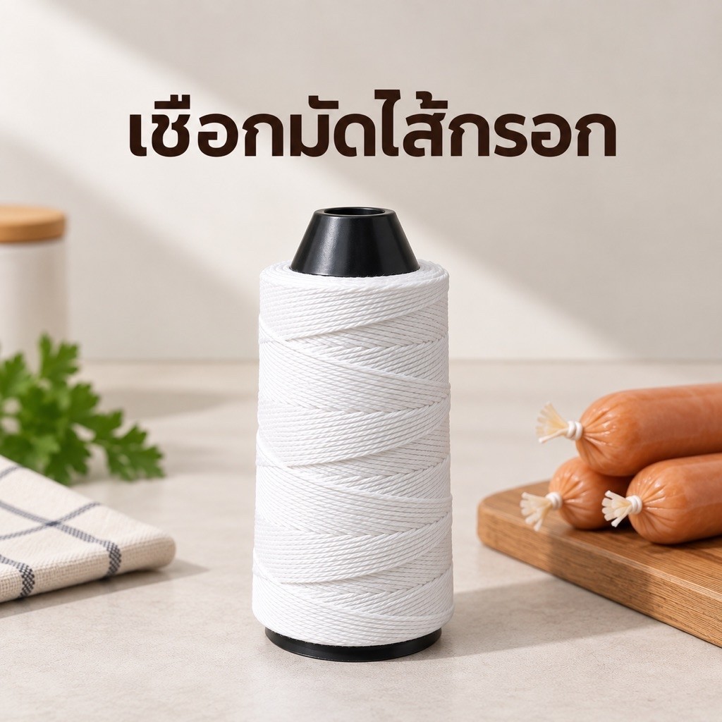เชือกมัดอาหาร แบ่งขาย เชือกมัดไส้กรอก และขนาดเล็ก 200 เมตร