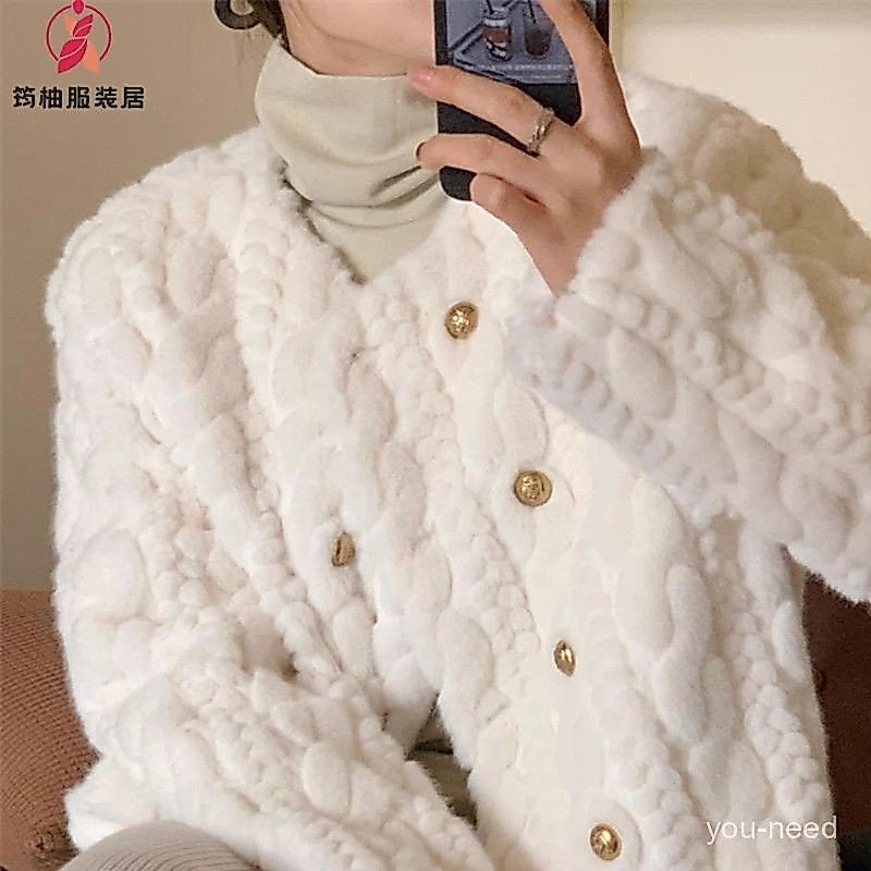 เสื้อโค้ทยาวสำหรับฤดูฝนจนถึงฤดูหนาว จากขนสัตว์คุณภาพดี ทรงหลวมคล้องคอ สไตล์ใหม่