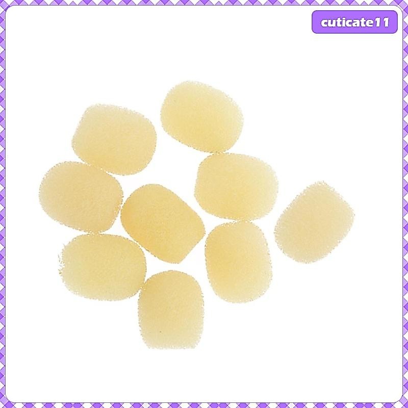 [Cuticate1] 10x ไมโครโฟนขนาดเล็กกระจกฟองน้ํานุ่มฝาครอบชุดหูฟังไมโครโฟน