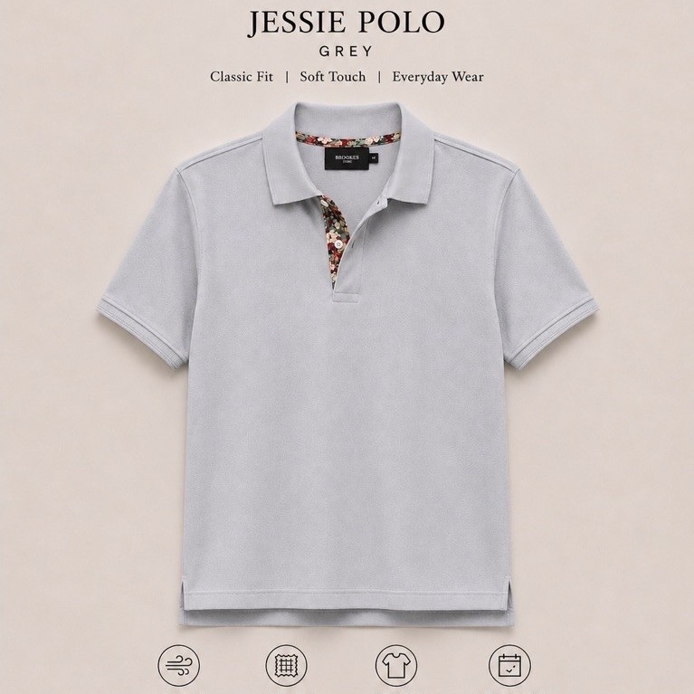 เสื้อโปโล - Jessie Polo [Grey]