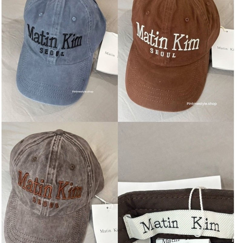 พร้อมส่ง ป้ายห้อย หมวกแก๊ปจากเกาหลี Martin Kim