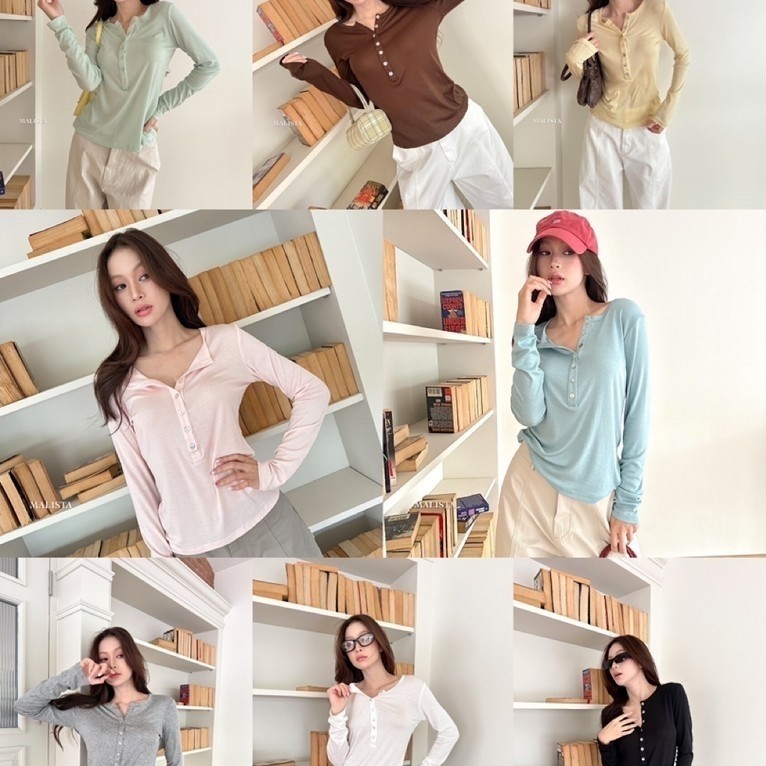 Malista - Moji Top เสื้อแขนยาว ผ้าไม่หนา เนื้อนุ่ม