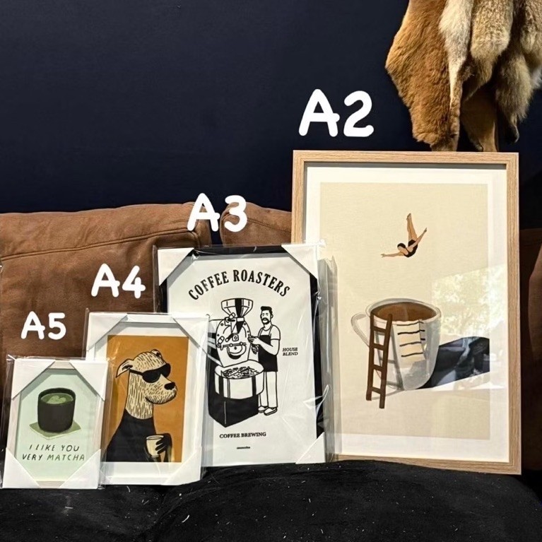 ถูกสุด กรอบรูปเปล่า กรอบกระจก มี 3 สี ขนาด A5 / A4 / A3 เฉพาะกรอบรูปเปล่า ไม่รวมภาพ