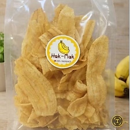 🍌กล้วยหักมุกหวานน้อยขนาด250gชิ้นบางกรอบเคี้ยวเพลิน