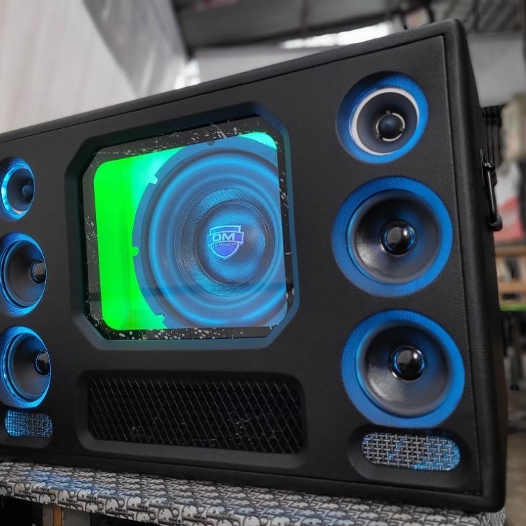 จัดโปร(แถมไมค์)บลูทูธ10"2ชั้นโครงหล่อแอมป์D2000แต่ง 400w คาราโอเกะ