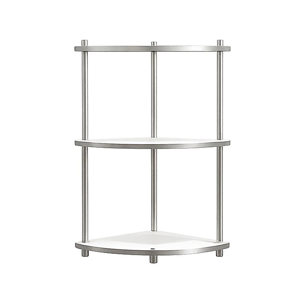 FURDINI ชั้นวางของโล่งเข้ามุม 3 ชั้น BENDLY 35 ซม. สีขาว/วอลนัท จัดส่งโดย HomePro