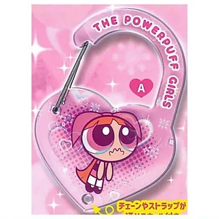 [BTF] Ready Stock Japan peanuts club Capsule Toy Powerpuff Girls Sparkling Buckle Love Lock Toy QM8B