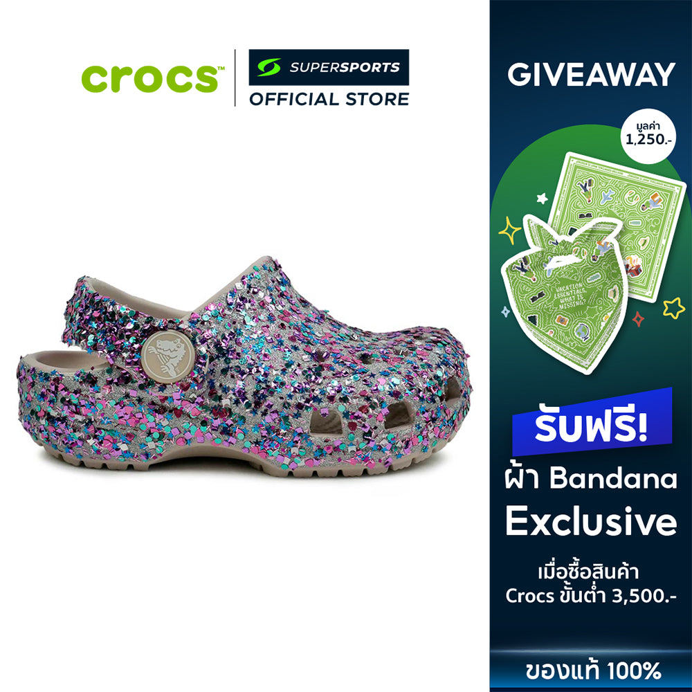 CROCS حذاء أطفال Classic Dazzle Glitter Clog — صورة 2