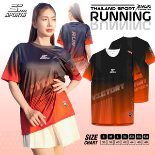 SC Sports เสื้อกีฬา เสื้อพิมพ์ลาย Run04-หลากสี งานจริงสวย สีสด หนา145g นุ่มลื่นใส่สบาย