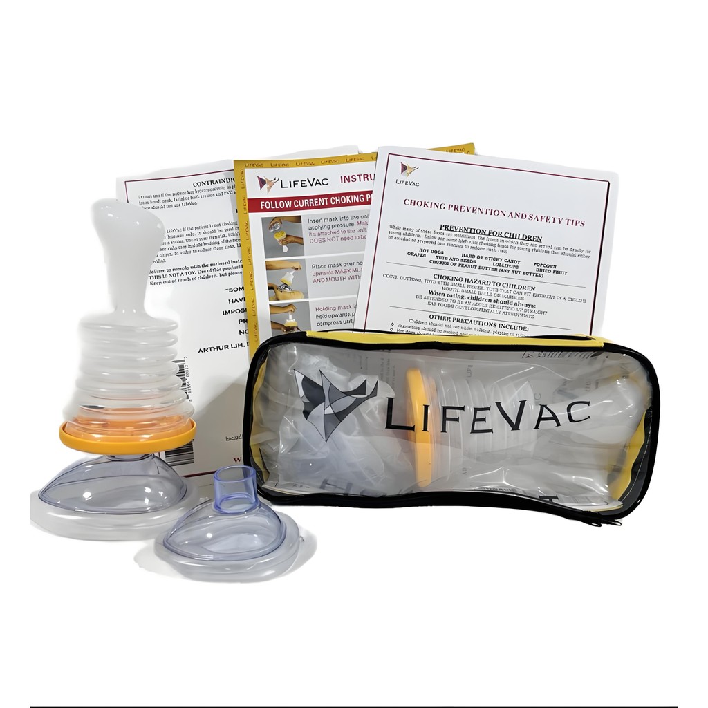 Lifevac Home Kit Heimlich USA อุปกรณ์ช่วยเหลือการสําลัก แบบพกพา สําหรับผู้ใหญ่ และเด็ก 1 ชุด