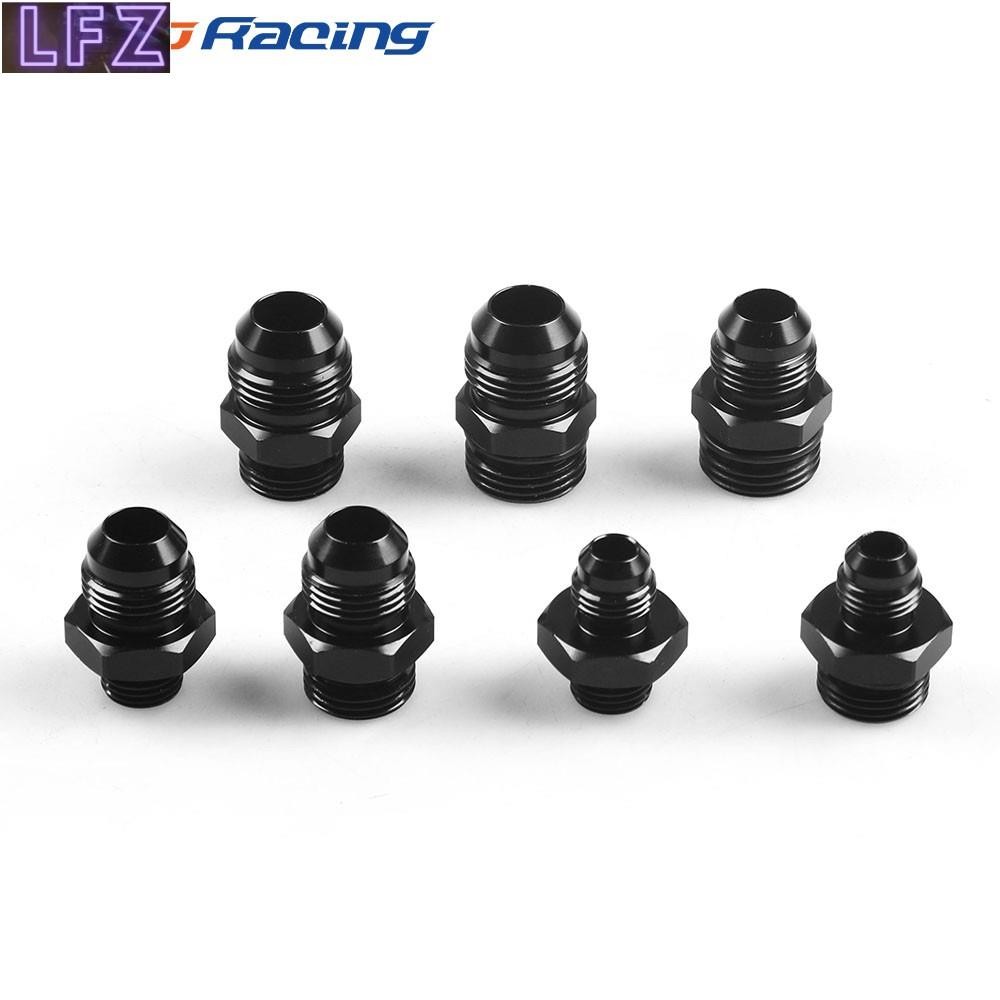 Orb-6 Orb-8 Orb10 O-Ring Boss An6 An8 An10 To An6 An8 An10 อะแดปเตอร์ฟิตติ้งสีดําสําหรับติดตั้งชาย