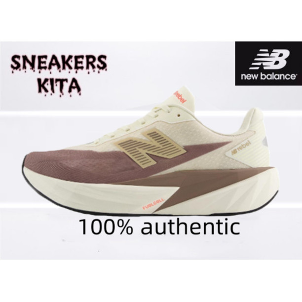 New Balance FuelCell Rebel v5 low cut beige ของแท้ 100 %