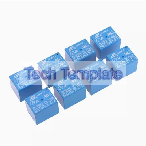 Songle รีเลย์ SRD-03VDC-SL-A SRD-05VDC-SL-A SRD-05VDC-SL-A SRD-12VDC-SL-A SRD-24VDC-SL-C SRD-12VDC-C