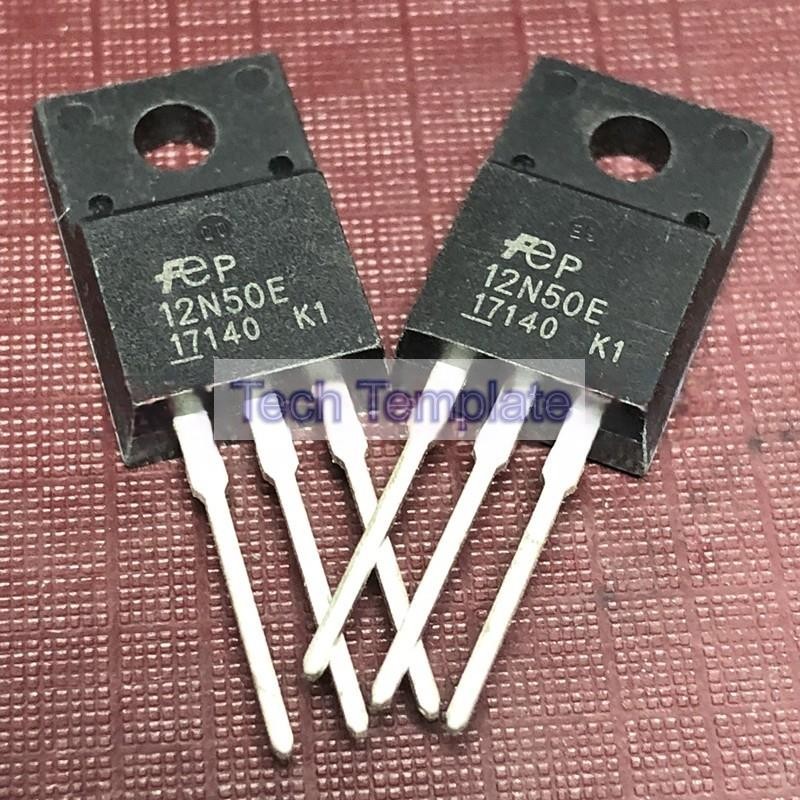 ((1 ชิ้น) ชิ้นส่วนอิเล็กทรอนิกส์ 12N50E FMV12N50E พร้อมสต็อก TO-220F 500V 12A MOS Field Effect Tube