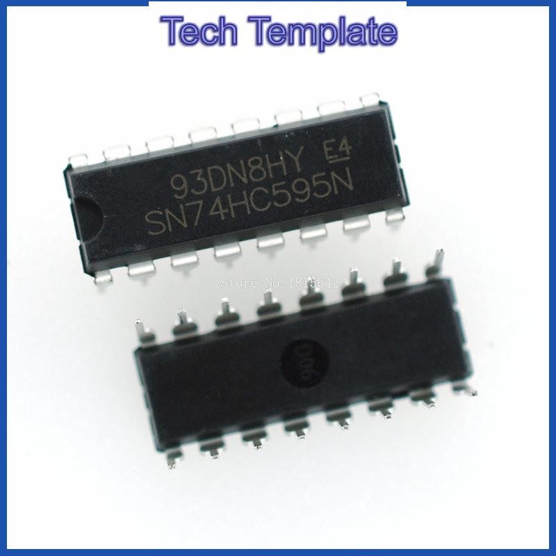 10/5 ชิ้น 74HC595 74HC595N SN74HC595 SN74HC595N DIP IC DIP-14 ใหม่