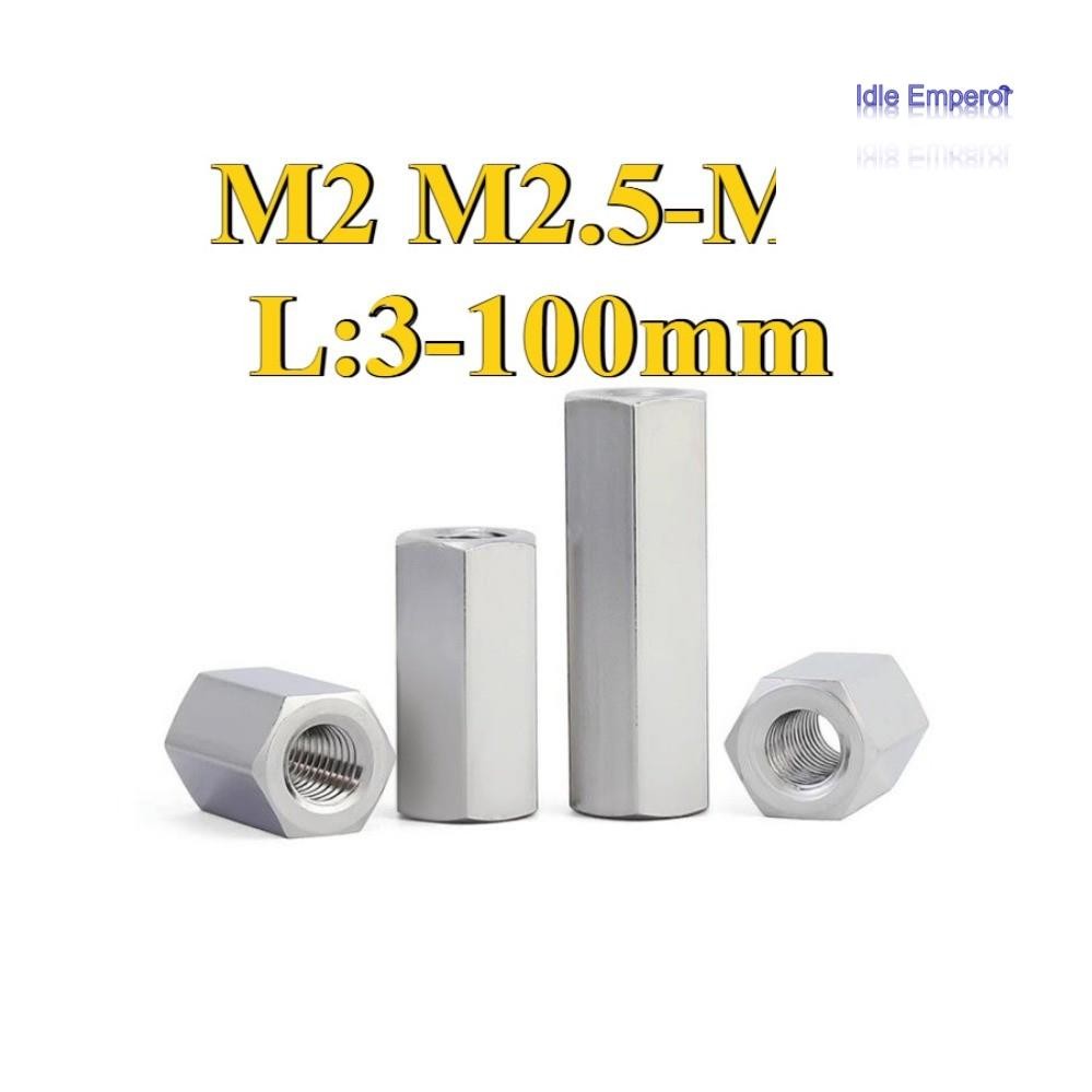 ((ZQ) 304 คอลัมน์หกเหลี่ยมสองทางสแตนเลส M2/M2.5/M3/M4/M5 (--BM-TH)