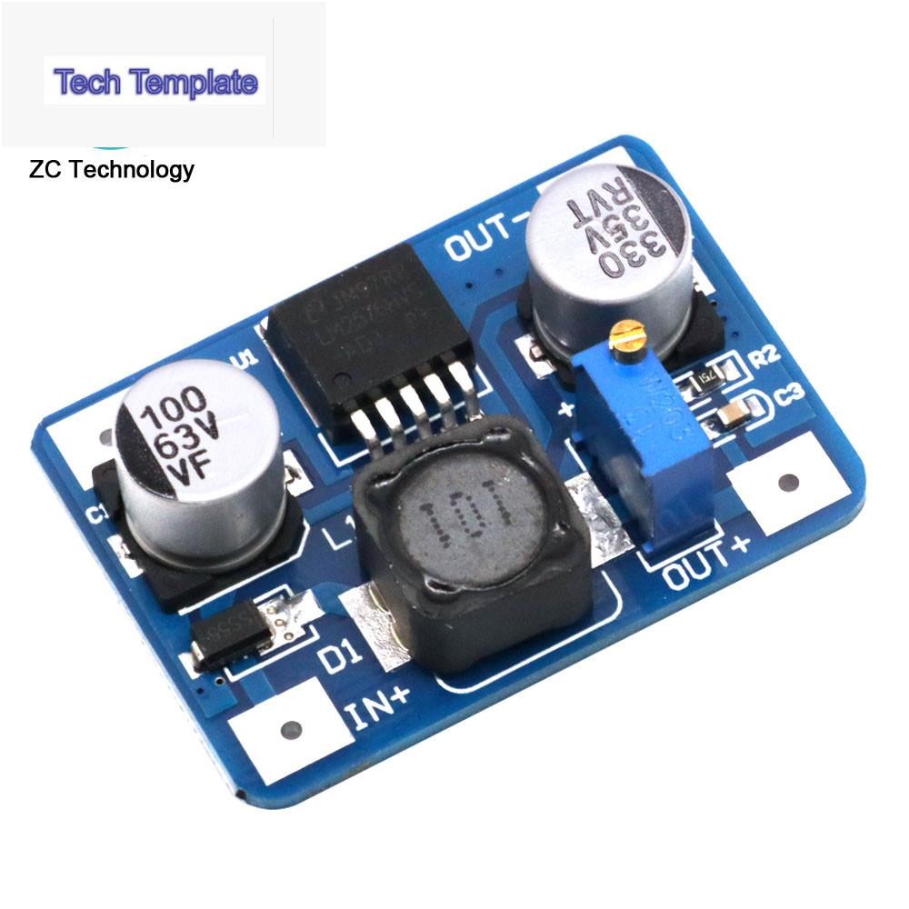 Lm2576hv DC-DC ขั้นตอนลงปรับแหล่งจ่ายไฟ Buck โมดูล LM2576 DC-DC 5V-60V อินพุต 1.25V-26V เอาต์พุต