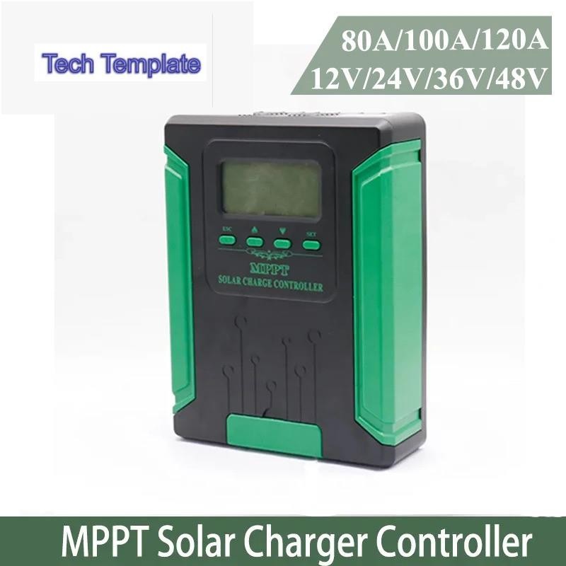 MPPT Solar PV Power Charge Controller 80A 100A 120A Max อินพุตพลังงานแสงอาทิตย์ 180VDC Solar Charge 