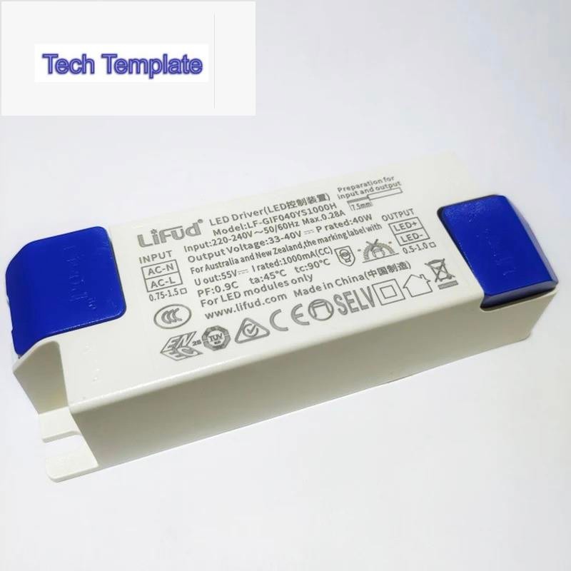 ริบหรี่ฟรี LED Driver Lifud 13W LF-GIR013YS9W-13W No 250A กะพริบ LED Pane Light LED Driver Power Sup