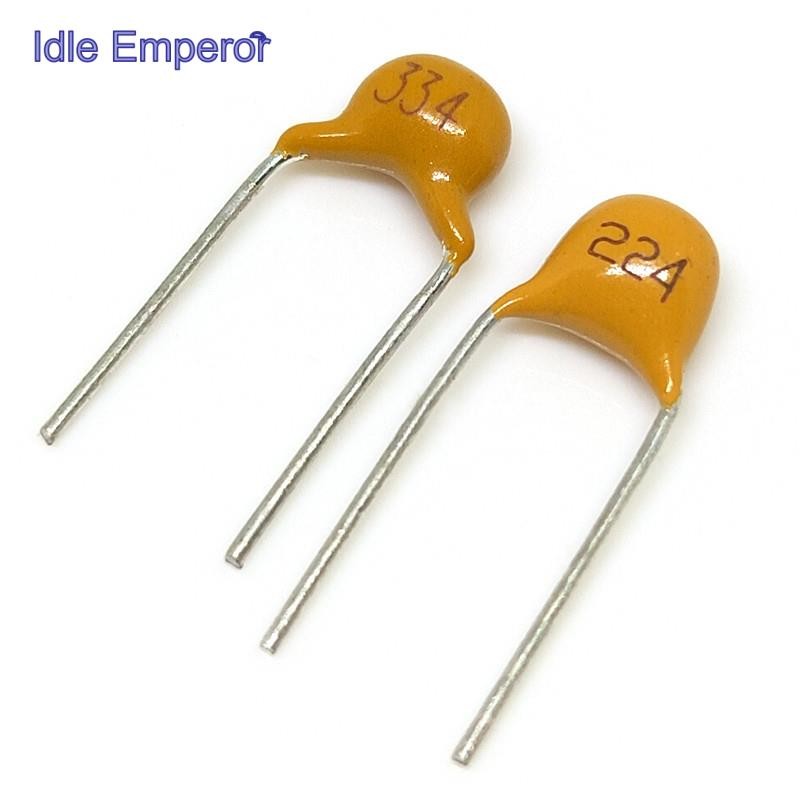 Unique Capacitor CT4 104K/224K/334K/474K/684K/50V/0.1/2.3/3.3/UF 50V Plugin Unique Capacitor