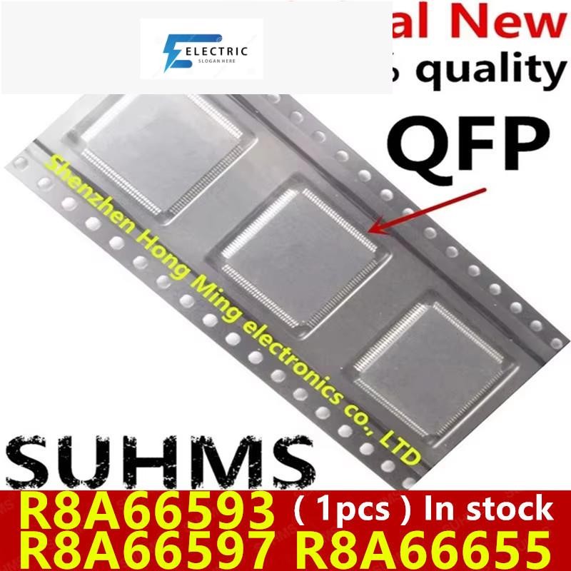(1 ชิ้น) 100% ใหม่ R8A6653 R8A66597 R8A66593FP R8A6657FP QFP-80 R8A66655 R8A66655FP QFPP-100