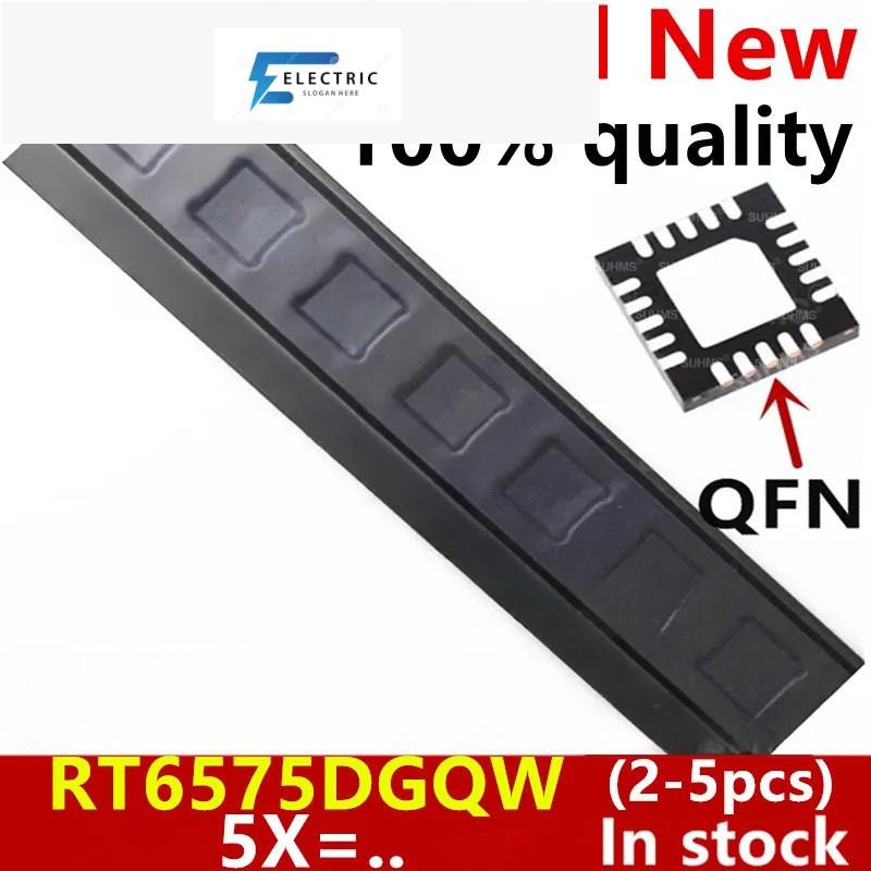 (2-5ชิ้น) 100% ใหม่ RT6575DGQW RT6575D 5X=1E 5X=.. ชิปเซ็ต QFN-20