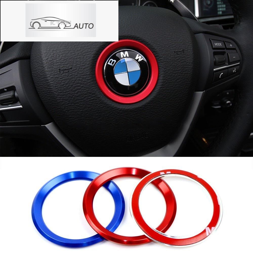 สติกเกอร์รถสําหรับ BMW E46 E60 E90 E34 E36 E39 E83 Z3 Z4 F10 F15 F20 F30 พวงมาลัยรถศูนย์สัญลักษณ์ตกแ