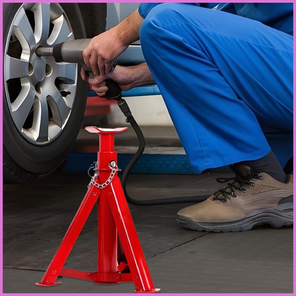 Heavy Duty Jack Stands แจ็คสําหรับยกรถบรรทุกอุปกรณ์บํารุงรักษา 3-Ton รถพับยก yikuikuiath