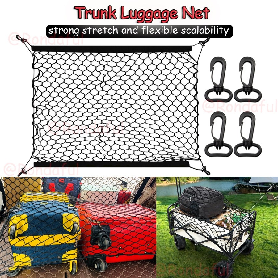 Trunk Storage สุทธิสําหรับรถด้านหลังสุทธิสําหรับยานยนต์ Strong SUV Trunk สุทธิสําหรับ Camping ยานพาห