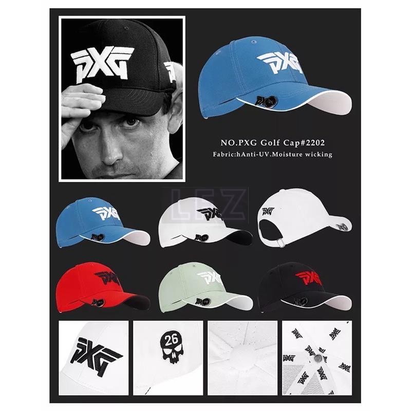หมวกกอล์ฟ PXG Golf Hat Embroidered #26 Skull With Golf Ball Marker