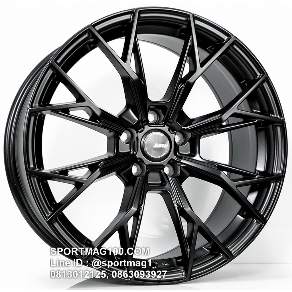 ล้อแม็กซ์ SSW S389 ขอบ18นิ้ว 5รู108 สีดำด้าน กว้าง8นิ้ว Offset38 [22480]