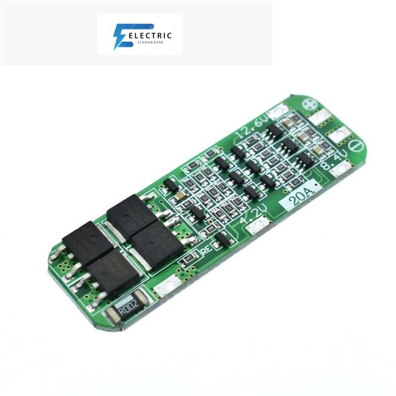 โมดูลป้องกันการชาร์จ 3S 20A 18650 PCB BMS 11.1V 12V 12.6V