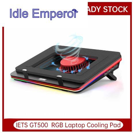 Original IETS GT500 พัดลมระบายความร้อน เทอร์โบ RGB สําหรับแล็ปท็อป 13-17.3 นิ้ว