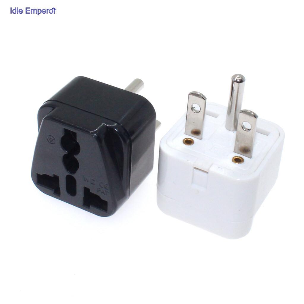 Universal AC Power Socket Adapter EU/US/AU/UK To North American Nema 6-15P 1 รอบ 2 แนวนอน Pins ปลั๊ก